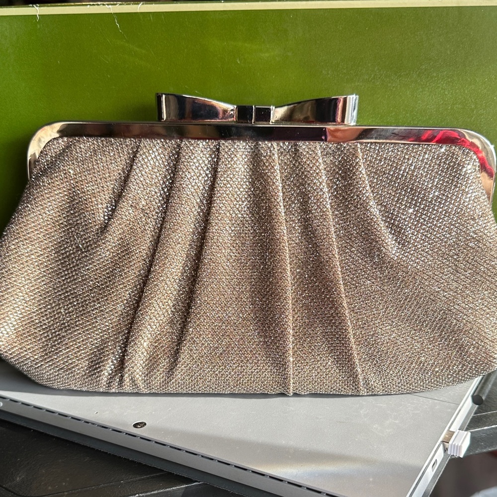 Style & Co. Shimmering Gold Clutch